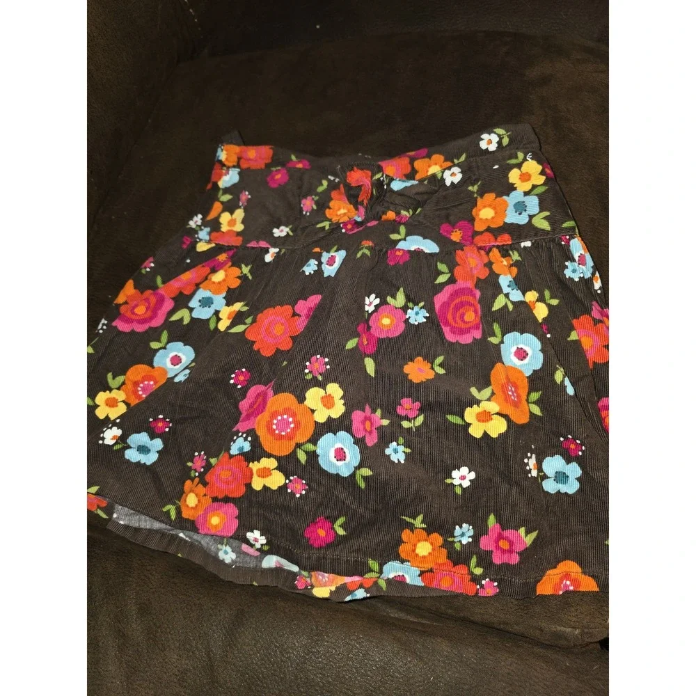 Gymboree woodland friends pumpkin pals deer top 5t floral skort size 5 outfit